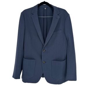 Bonobos Mens Slim Fit Blazer Sport Coat Size 40R Blue Two Button 100% Cotton